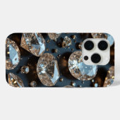 Diamond iPhone Case ziet eruit als echte diamanten (Achterkant (horizontaal))
