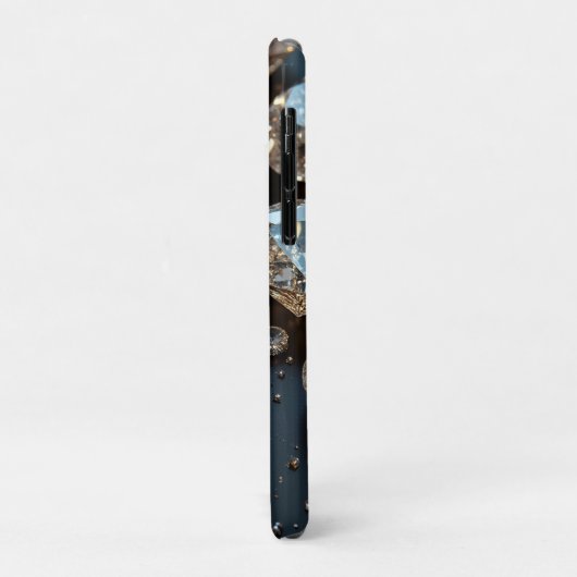 Diamond iPhone Case ziet eruit als echte diamanten (Achterkant/links)