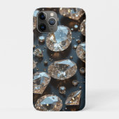 Diamond iPhone Case ziet eruit als echte diamanten (Achterkant)