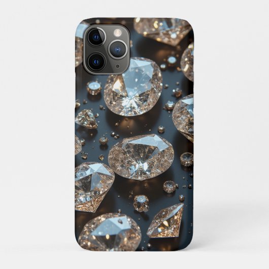 Diamond iPhone Case ziet eruit als echte diamanten (Achterkant)