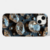 Diamond iPhone Case ziet eruit als echte diamanten (Achterkant (horizontaal))