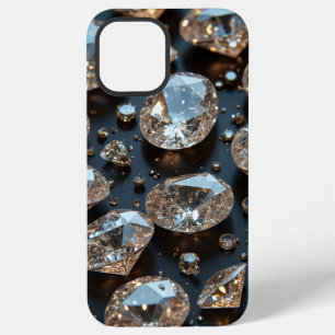 Diamond iPhone Case ziet eruit als echte diamanten 12 Pro Max Hoesje
