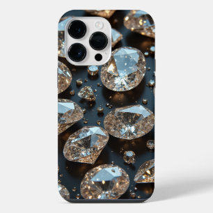 Diamond iPhone Case ziet eruit als echte diamanten 14 Pro Max Hoesje
