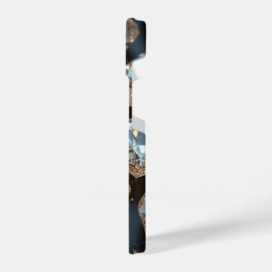 Diamond iPhone Case ziet eruit als echte diamanten iPhone Hoesje (Linkerkant)