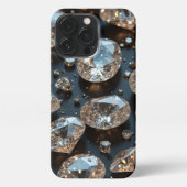 Diamond iPhone Case ziet eruit als echte diamanten iPhone Hoesje (Achterkant)