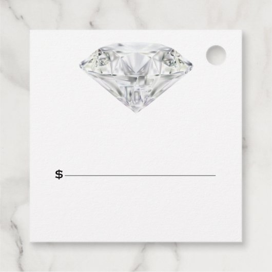 Diamond Jewelry Bedankjes Labels (Achterkant)