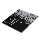Diamond Jewelry Glitz Monogram Display Tile Tegeltje (Zijkant)