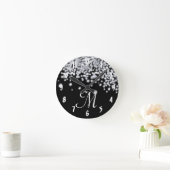 Diamond Jewelry Monogram Initiaal Wall Clock Ronde Klok (Huis)