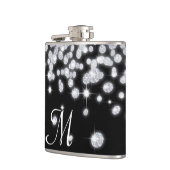 Diamond Jewels Jewelry Glit Monogram Whiskey Flask Heupfles (Links)