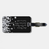 Diamond Jewels Jewelry Glitz Monogram Bagagelabel (Achterkant horizontaal)