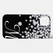 Diamond Jewels Jewelry Glitz Monogram IPAD Case (Achterkant (horizontaal))