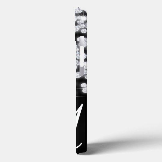 Diamond Jewels Jewelry Glitz Monogram IPAD Case (Achterkant / Links)