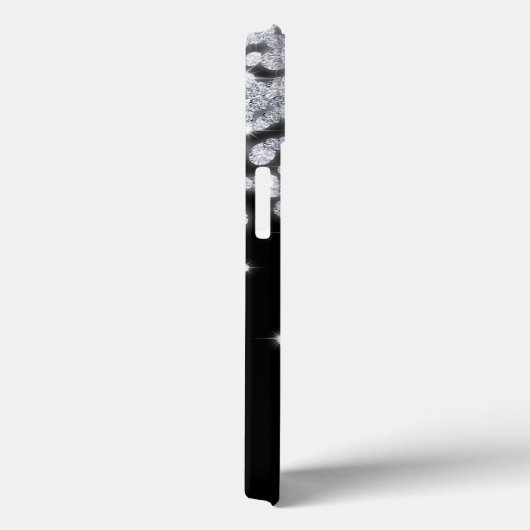 Diamond Jewels Jewelry Glitz Monogram IPAD Case (Achterkant / Rechts)