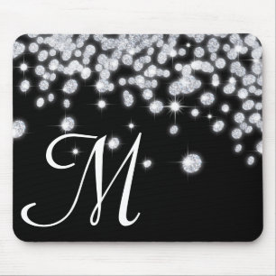Diamond Jewels Jewelry Monogram Initiaal Muismat