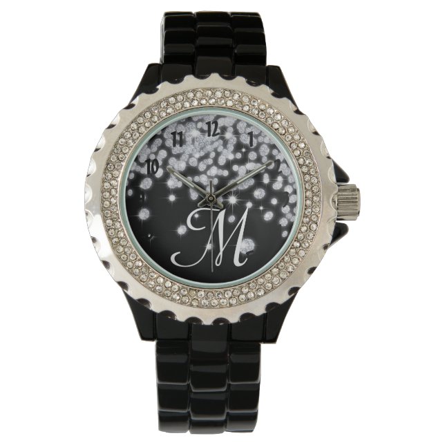 Diamond Jewels Sieraden Glitz Glam Glamour Horloge (Voorkant)