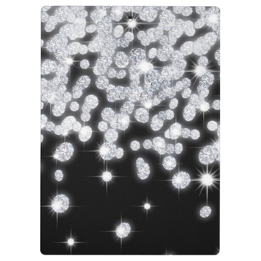 Diamond Jewels Sieraden Monogram Initiaal Clip Boa Klembord (Achterkant)