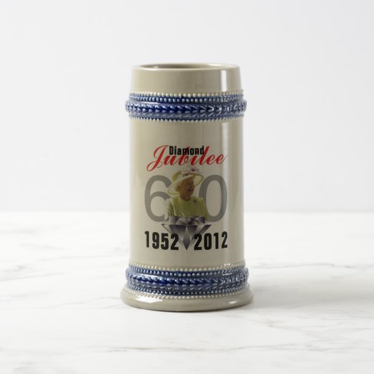 Diamond Jubilee 1952-2012 Stein Bierpul (Center)