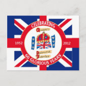 Diamond Jubilee 2012 Celebration Briefkaarten (Voorkant)