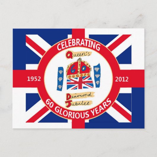 Diamond Jubilee 2012 Celebration Briefkaarten (Voorkant)