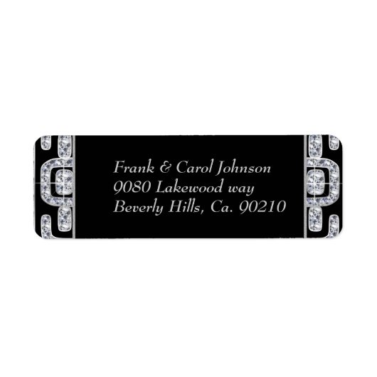 Diamond Jubilee 60th Wedding Jubileum Etiket (Voorkant)