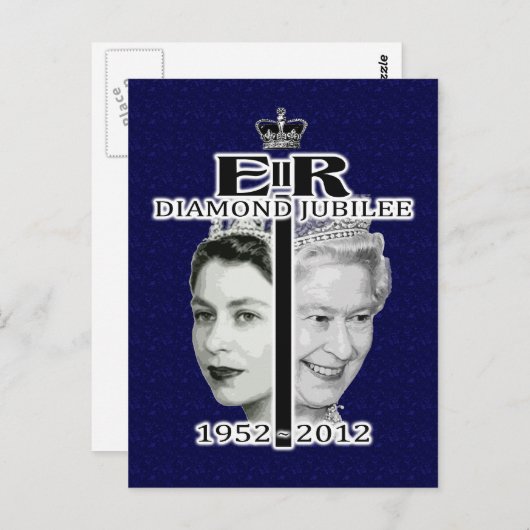 Diamond Jubilee Briefkaart (Voorkant / Achterkant)
