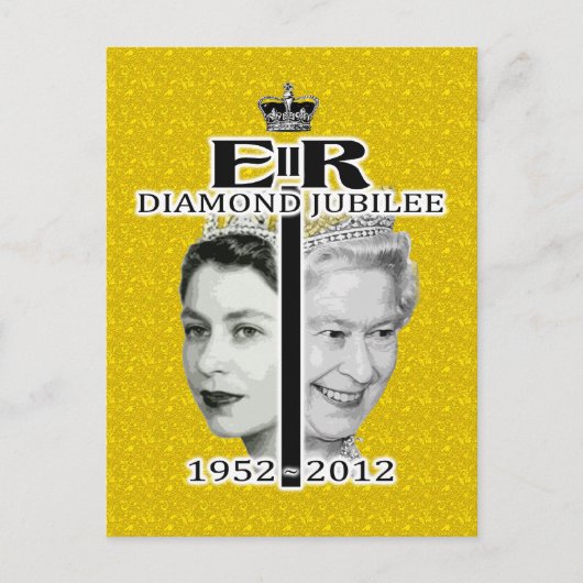 Diamond Jubilee Briefkaart (Voorkant)