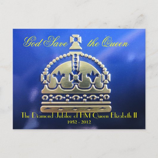 Diamond Jubilee Briefkaart (Voorkant)