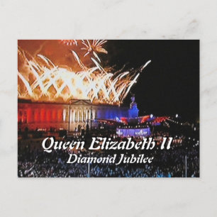 Diamond Jubilee concertherdenkingsbriefkaart Briefkaart