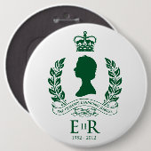 Diamond Jubilee Herdenking Button (Voorkant /achterkant)