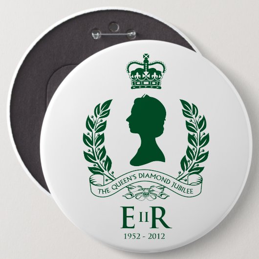 Diamond Jubilee Herdenking Button (Voorkant /achterkant)