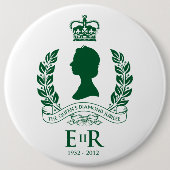 Diamond Jubilee Herdenking Button (Voorkant)