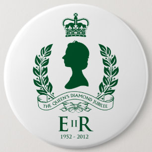 Diamond Jubilee Herdenking Button