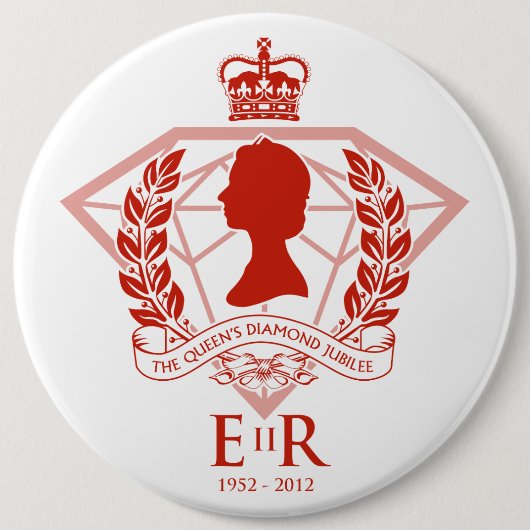 Diamond Jubilee Herdenking Button (Voorkant)