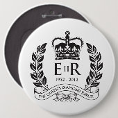 Diamond Jubilee Herdenking Button (Voorkant /achterkant)