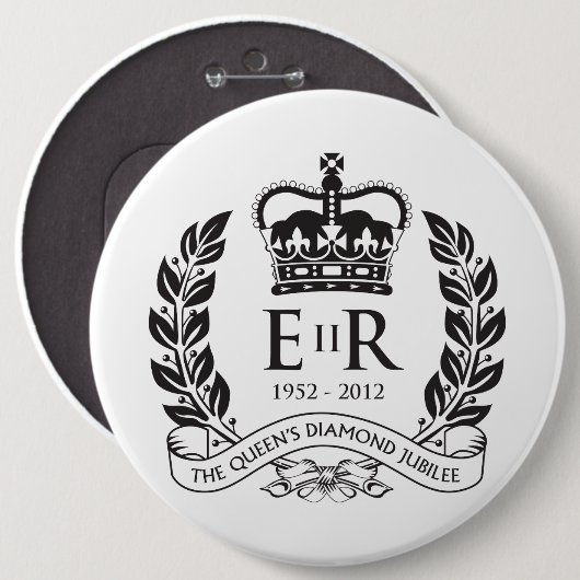 Diamond Jubilee Herdenking Button (Voorkant /achterkant)