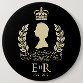 Diamond Jubilee Herdenking Button (Voorkant)