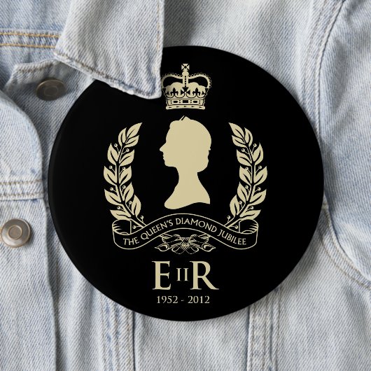 Diamond Jubilee Herdenking Button (In situ)
