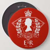 Diamond Jubilee Herdenking Button (Voorkant /achterkant)