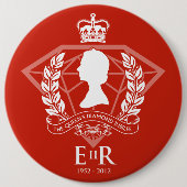 Diamond Jubilee Herdenking Button (Voorkant)