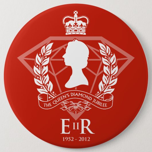 Diamond Jubilee Herdenking Button (Voorkant)