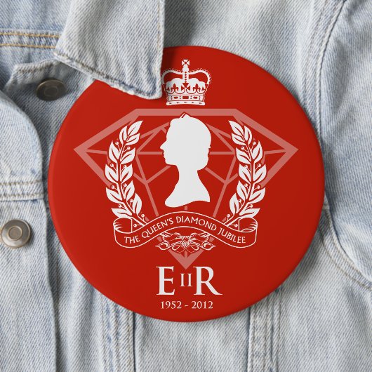 Diamond Jubilee Herdenking Button (In situ)
