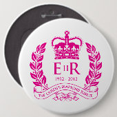 Diamond Jubilee Herdenking Button (Voorkant /achterkant)