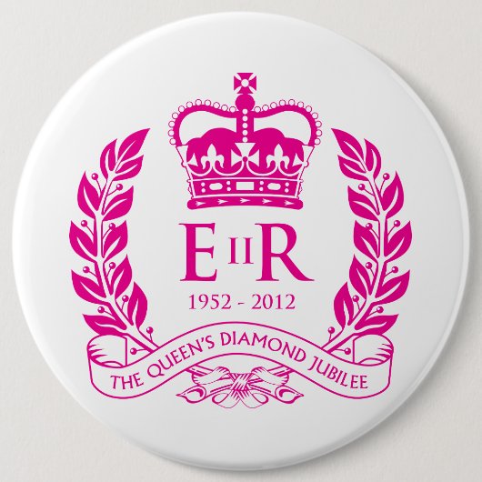 Diamond Jubilee Herdenking Button (Voorkant)
