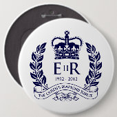 Diamond Jubilee Herdenking Button (Voorkant /achterkant)