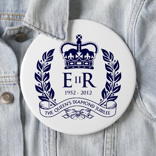 Diamond Jubilee Herdenking Button (In situ)
