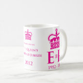 Diamond Jubilee Herdenking Mok (Voorkant rechts)