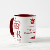 Diamond Jubilee Herdenking Mok (Voorkant links)