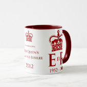 Diamond Jubilee Herdenking Mok (Voorkant rechts)