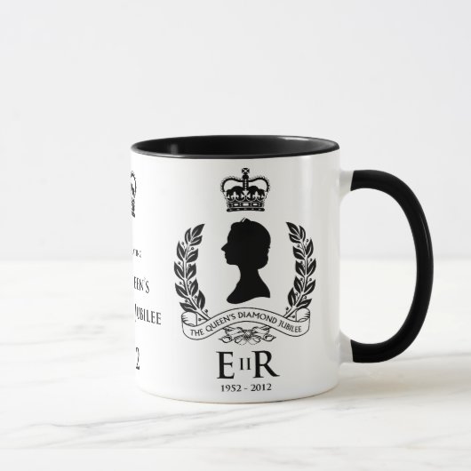 Diamond Jubilee Herdenking Mok (Rechts)