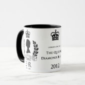 Diamond Jubilee Herdenking Mok (Voorkant links)